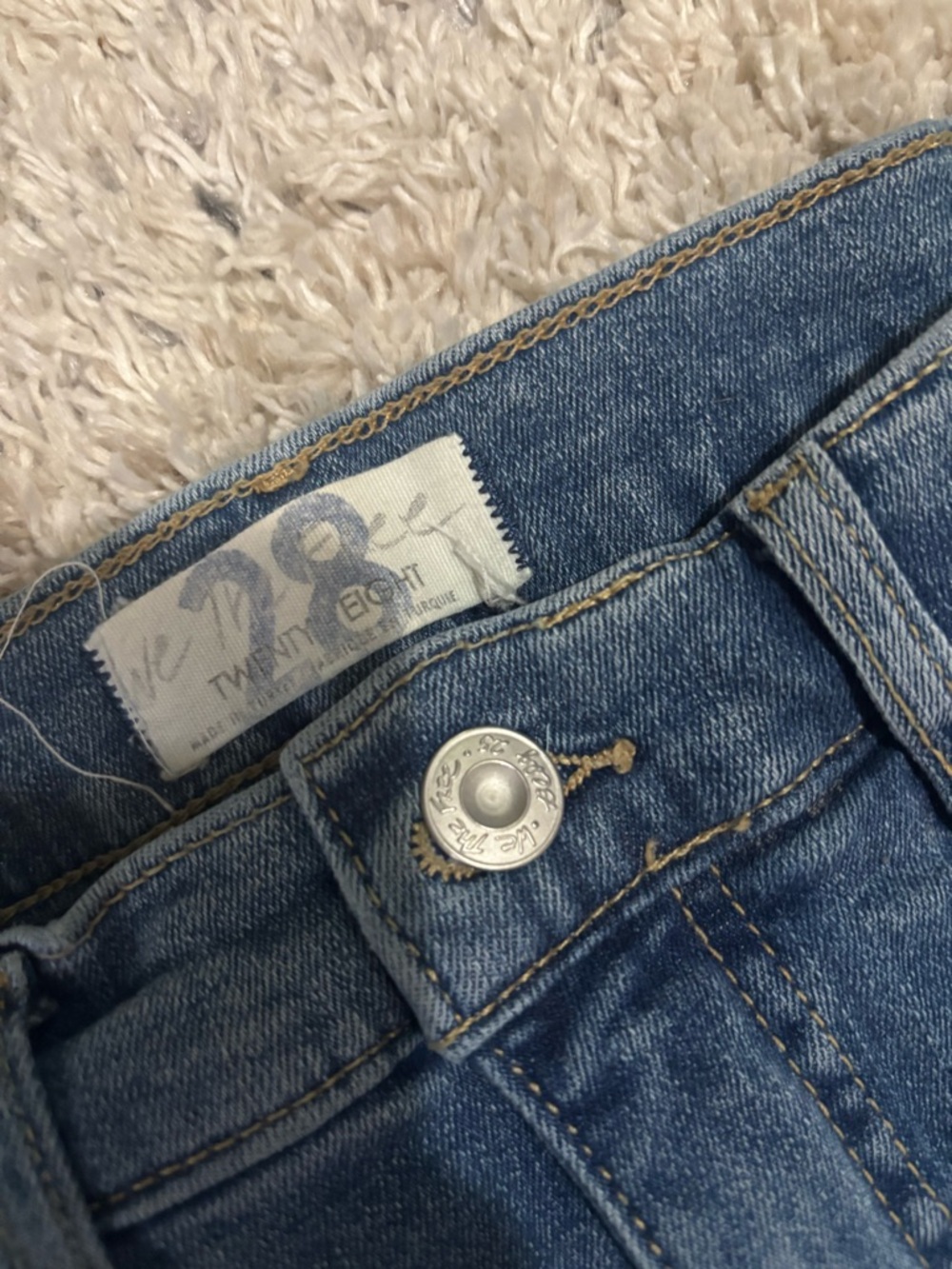 We The Free High-Rise Blue Denim Jeans